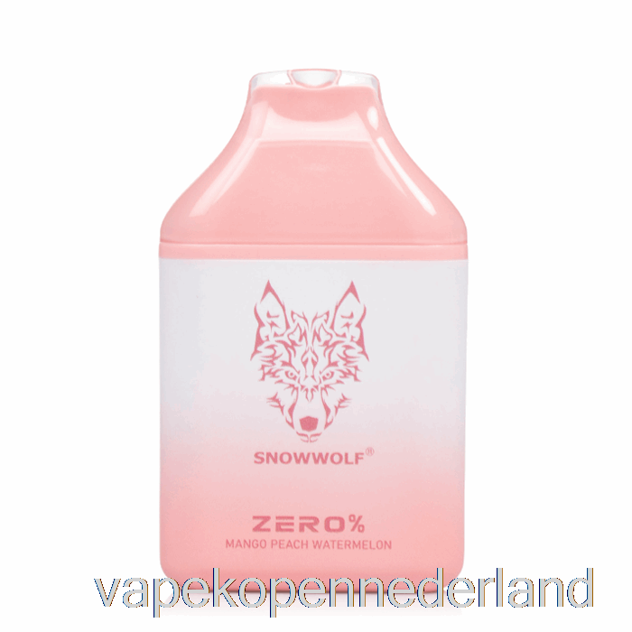Vape Nederland Snowwolf Zero 5500 0% Nicotinevrije Wegwerp Mango Perzik Watermeloen